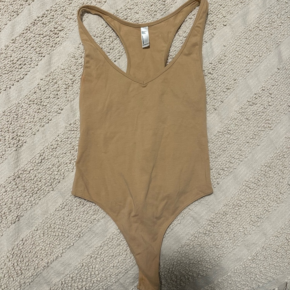 American Apparel Tan Bodysuit